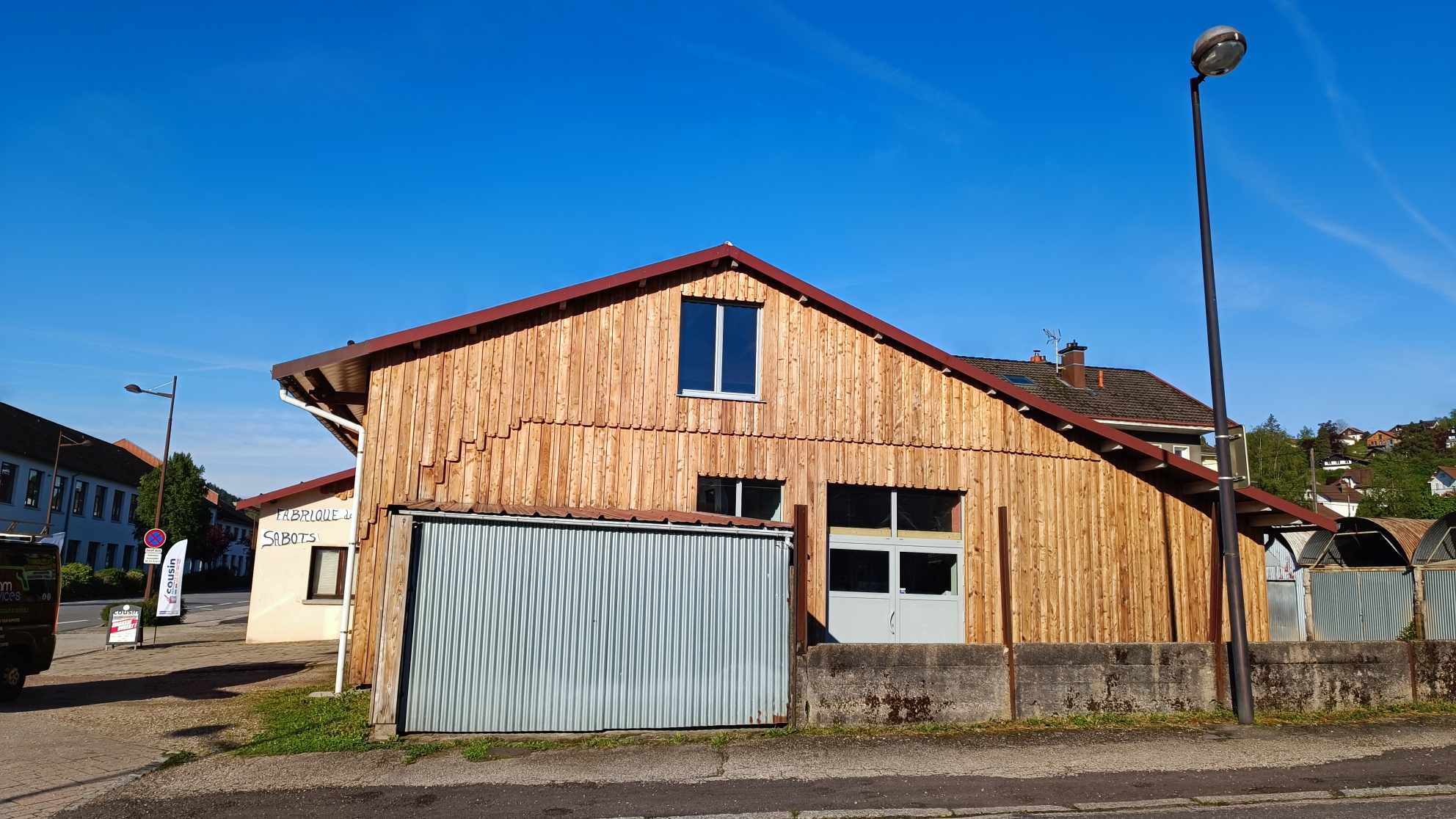 Nettoyage mur extérieur bois Prosteam services Vosges 