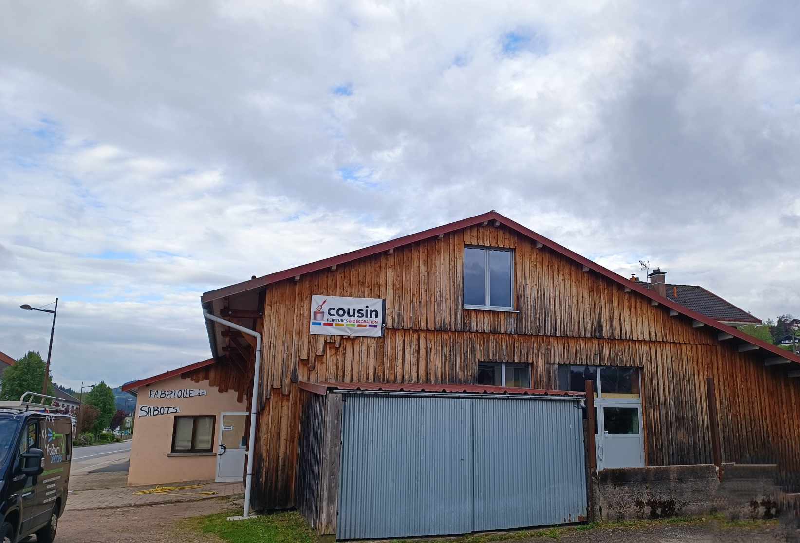 Nettoyage mur extérieur bois Prosteam services Vosges 