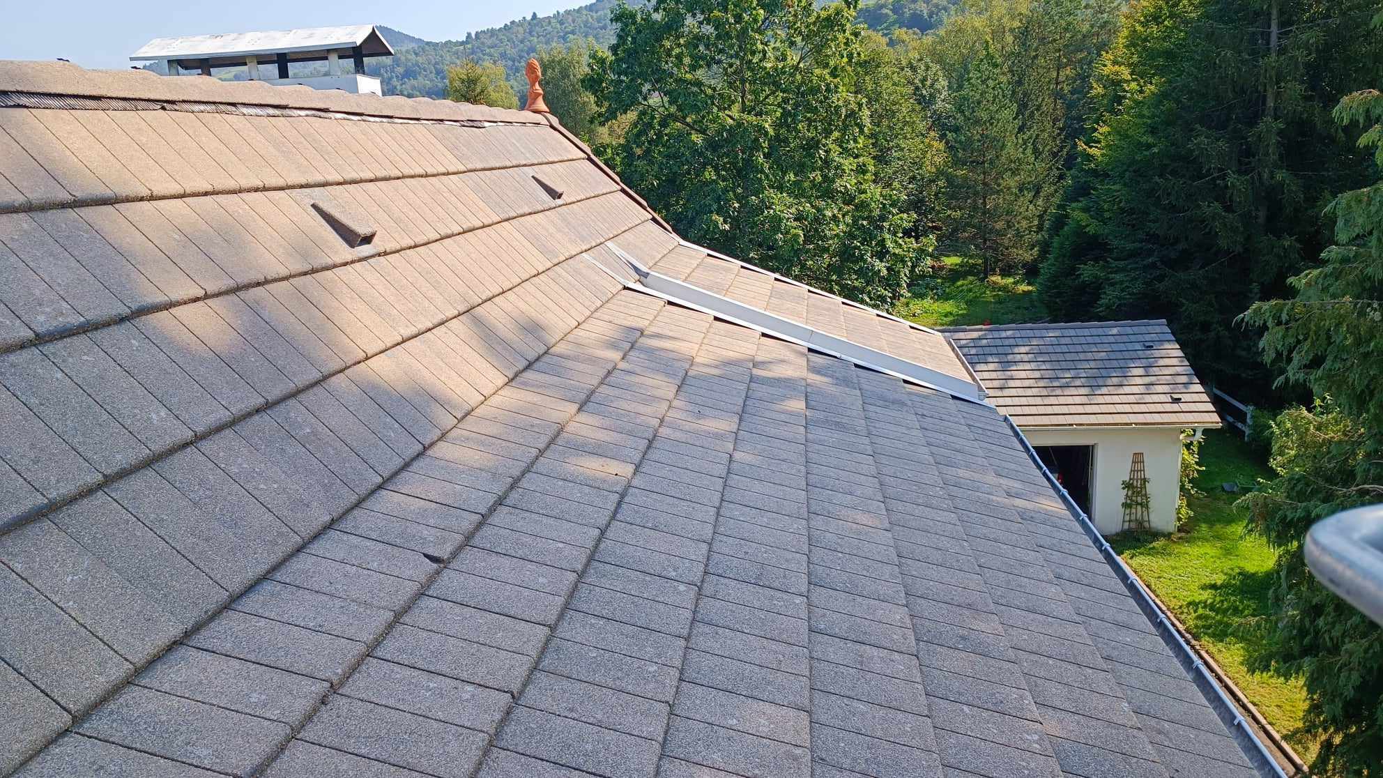 Nettoyage tuiles prosteam services vosges 