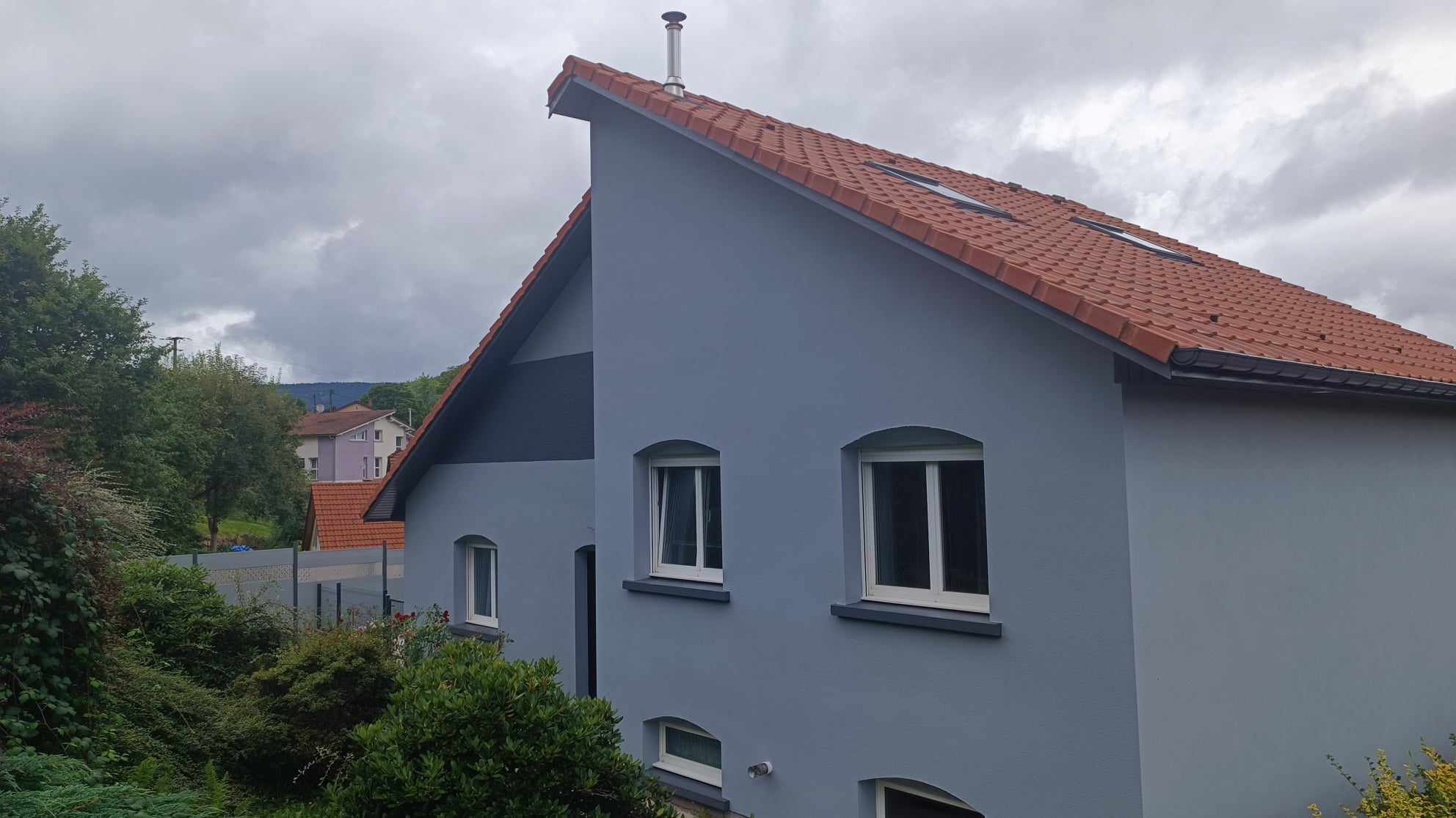 Peinture mur extérieur Prosteam services Vosges